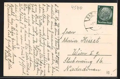 AK Bad Hall, Café Lauf mit Gästen