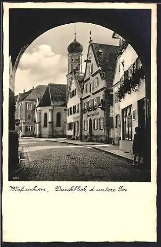 AK Weissenhorn, Gasthaus zum Bären in der Hauptstrasse