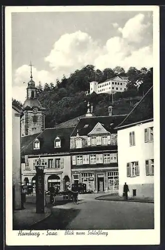 AK Homburg /Saar, Blick zum Schlossberg