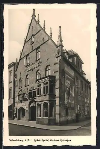 AK Oldenburg i. O., Hotel Graf Anton Günther, Ansicht der Fassade