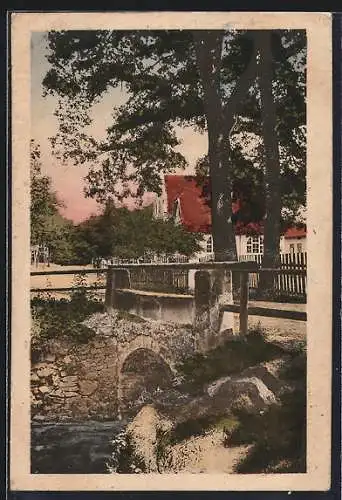 AK Ullersdorf / Dresdner Heide, Ullersdorfer Mühle genannt Todenmühle