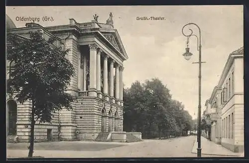 AK Oldenburg /Gr., Partie am Grossh.-Theater