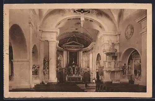 AK Ruhmannsfelden, Innenansicht der Pfarrkirche