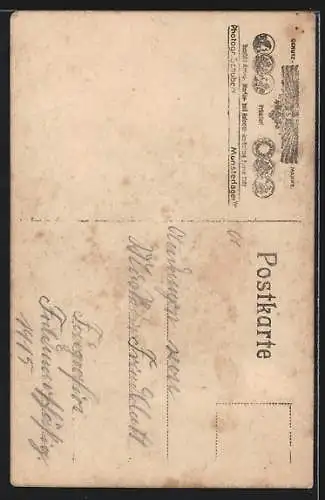 AK Soldat vom Rgt. Nr. 77 in Uniform mit Pickelhaube, Gewehr mit Bajonett