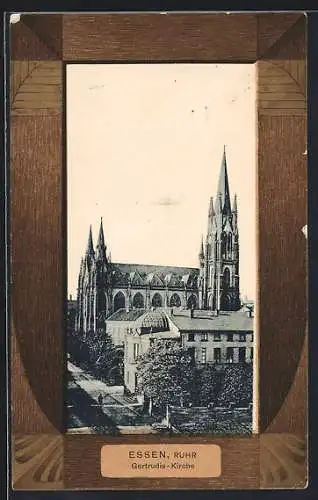 AK Essen /Ruhr, Blick auf die Gertrudis-Kirche