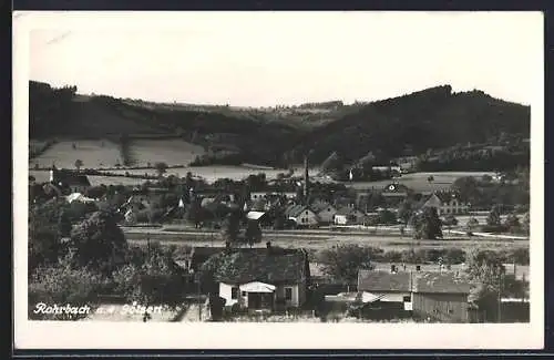 AK Rohrbach a. d. Gölsen, Ortsansicht mit Fernblick aus der Vogelschau