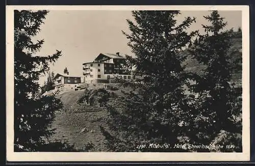 AK Kitzbühel, Hotel Ehrenbachhöhe, gesehen von unterhalb