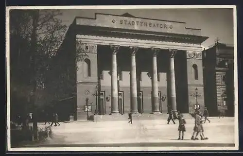 AK Innsbruck, Das Stadttheater, Frontansicht