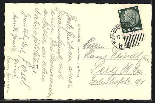 AK Weissenkirchen i. d. Wachau, Ortsansicht mit Kirche