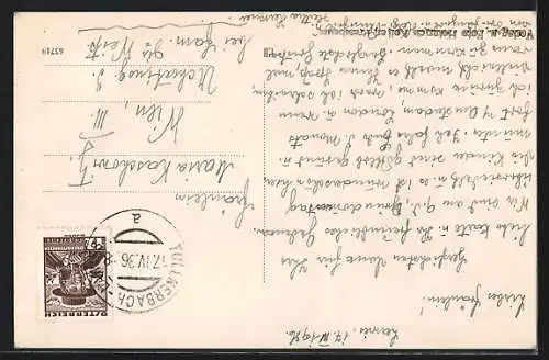 AK Tullnerbach, Pressbaum, Totalansicht mit Kirche aus der Vogelschau