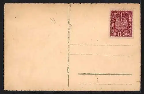 AK Eichgraben, Ortspartie mit Herz-Jesu-Kapelle