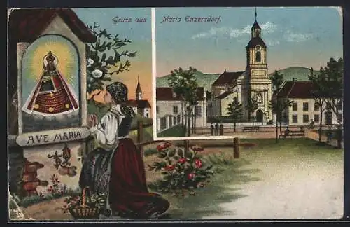 AK Maria Enzersdorf, Wallfahrtskirche, Gnadenbild