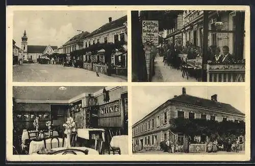 AK Maria Taferl, J. Schachenhofer's Gasthof und Pension, 4 Ansichten