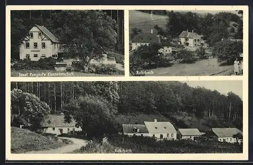 AK Furth an der Triesting, Rohrbach bei Neuhaus, Pangerls Gastwirtschaft, Ortsansicht