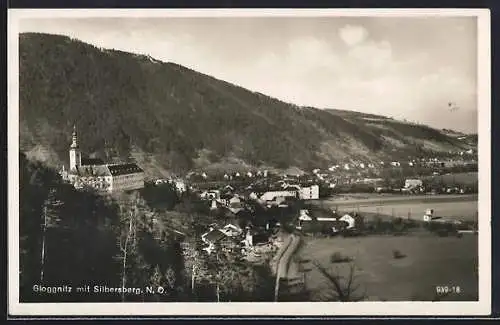 AK Gloggnitz /N. Ö., Totalansicht mit Silbersberg