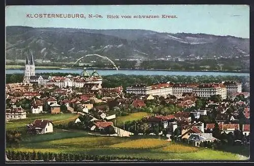 AK Klosterneuburg, Blick vom schwarzen Kreuz