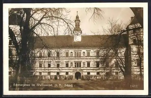 AK Schwarzenau im Waldviertel, Eingang vom Schloss