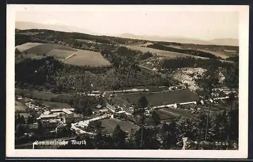 AK Warth /N.-Oe., Totalansicht mit Umgebung