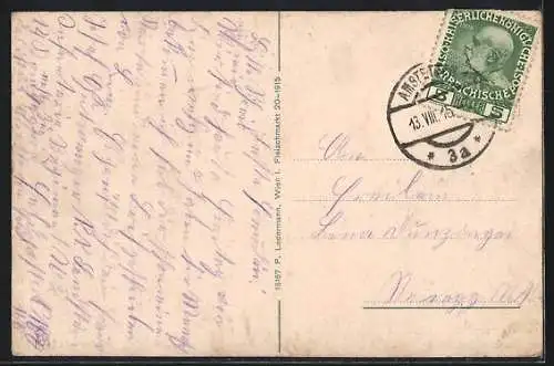 AK Amstetten /N. Oe., Blick über die Dächer der Stadt