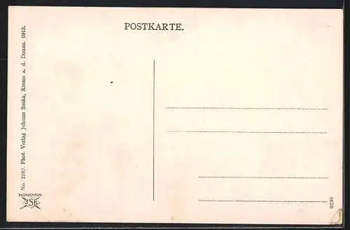 AK Krems a. d. Donau, Gesamtansicht vom Berg aus