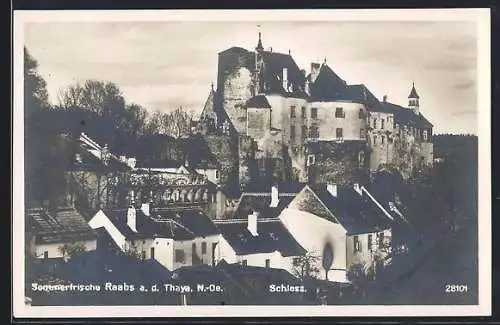 AK Raabs a. d. Thaya, Blick auf das Schloss