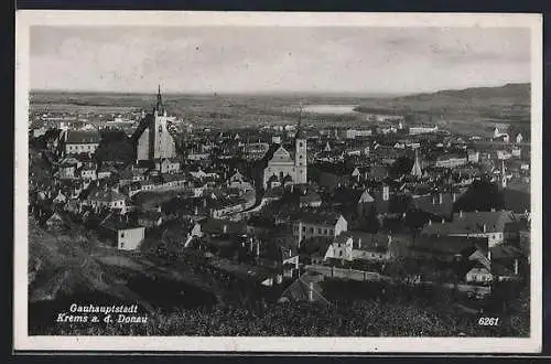 AK Krems a. d. Donau, Totalansicht mit Umgebung
