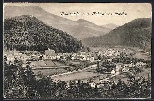 AK Rabenstein a. d. Pielach, Ortsansicht von Norden