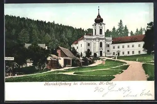 AK Gutenstein /N.-Oe., Mariahilferberg, Die Kirche mit Anlagen