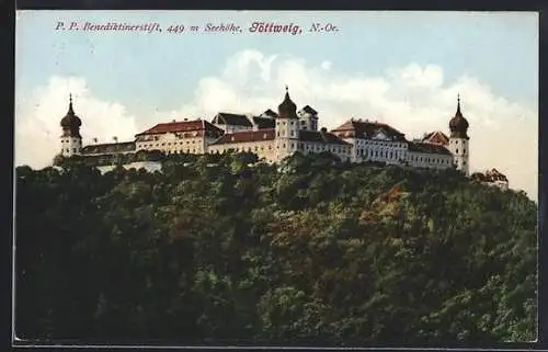 AK Göttweig /N.-Oe, P. P. Benediktinerstift, Totalansicht