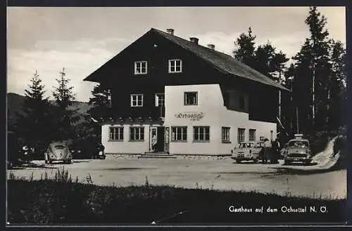 AK Hohenberg /N. Ö., Gasthaus auf dem Ochsattel, Inhaber Hermann Weissenböck