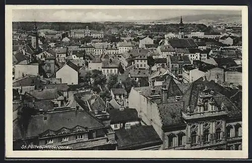 AK St. Pölten /Niederdonau, Ortsansicht aus der Vogelschau