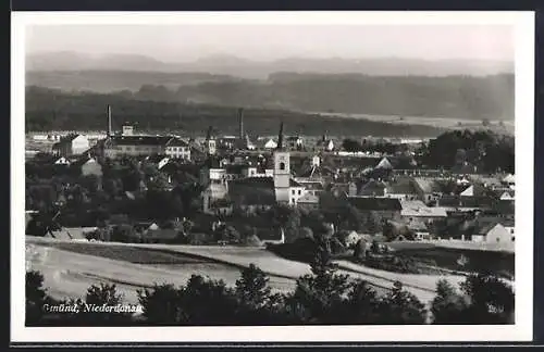 AK Gmünd /N. Oe., Teilansicht mit Kirche
