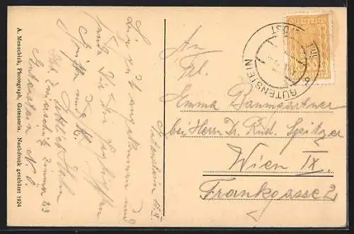 AK Gutenstein /N.-Ö., Ortsansicht aus der Vogelschau