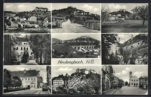 AK Neulengbach, Ortsansichten m. Rathaus