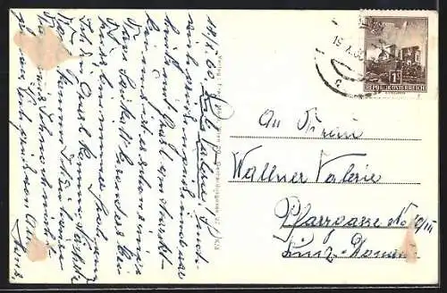 AK Neulengbach, Ortsansichten m. Rathaus