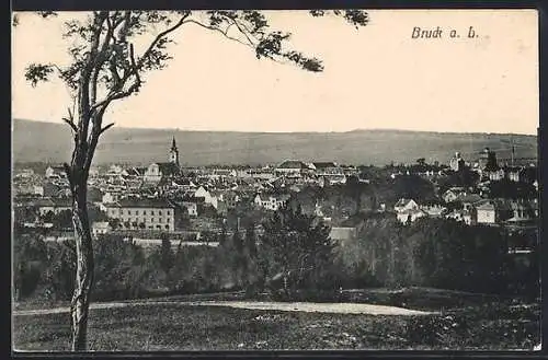 AK Bruck a. L., Teilansicht mit Kirche