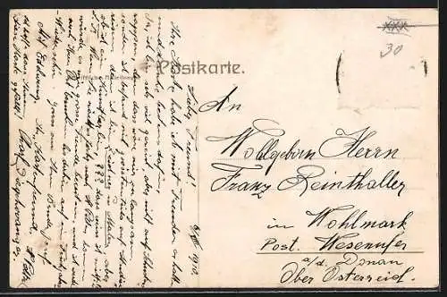 AK Melk /Donau, Blick auf das Stift