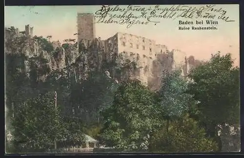 AK Baden bei Wien, Ruine Rauhenstein