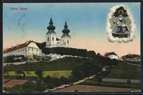 AK Maria Taferl, Teilansicht, Maria und Jesus