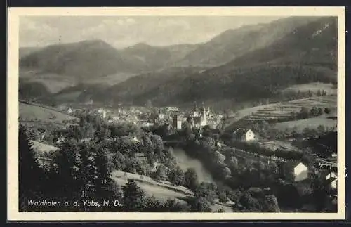 AK Waidhofen a. d. Ybbs, Teilansicht mit Kirche