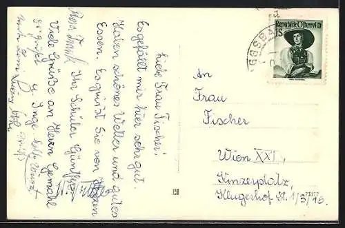 AK Aggsbach a. d. Donau, Teilansicht mit Kirche