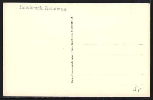 AK Innsbruck, Rennweg durch Tor gesehen