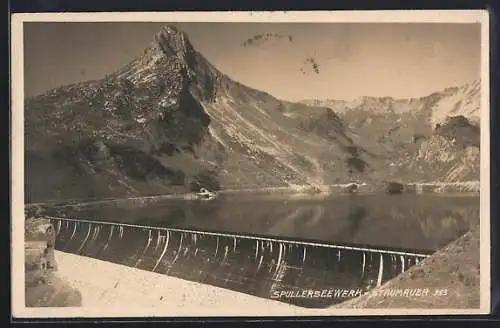 AK Bludenz, Spullerseewerk, Staumauer