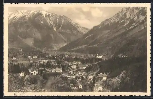 AK Reichenau /Rax, Generalansicht mit Rax