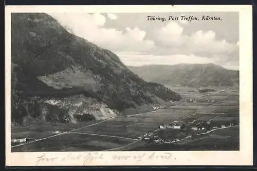 AK Treffen /Kärnten, Töbring mit Berglandschaft