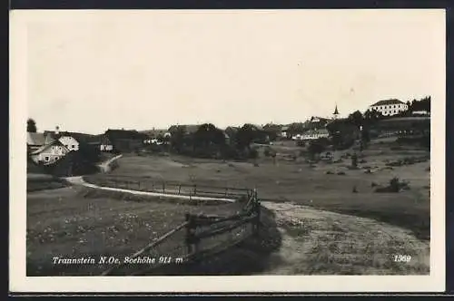 AK Traunstein /N. Oe., Feldweg zum Ort