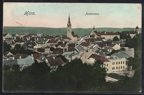 AK Horn, Panorama mit Kirche