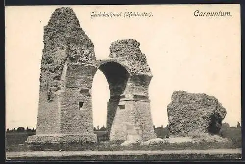 AK Petronell-Carnuntum, Carnuntum, Das Grabdenkmal, Heidentor