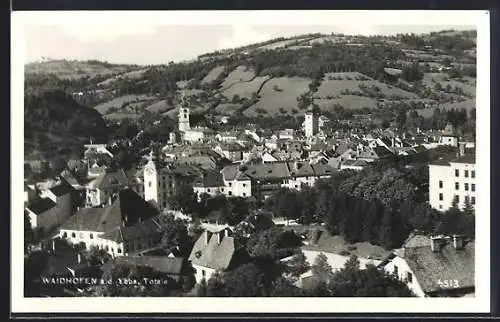 AK Waidhofen a. d. Ybbs, Ortsansicht mit Kirche