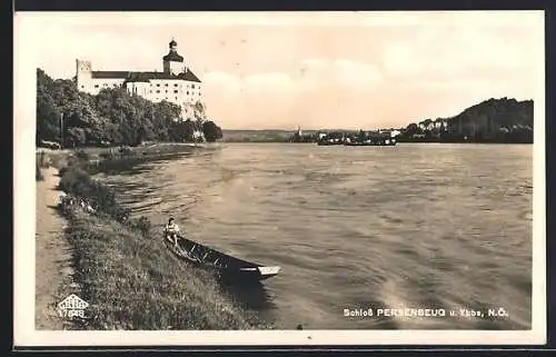 AK Persenbeug /N. Ö., Das Schloss und Ybbs
